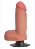 Jock Vibrating Dildo with Balls - Vanilla - 6in