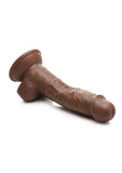 Jock Weightlifting Welsley Dildo with Balls - Chocolate - 7in