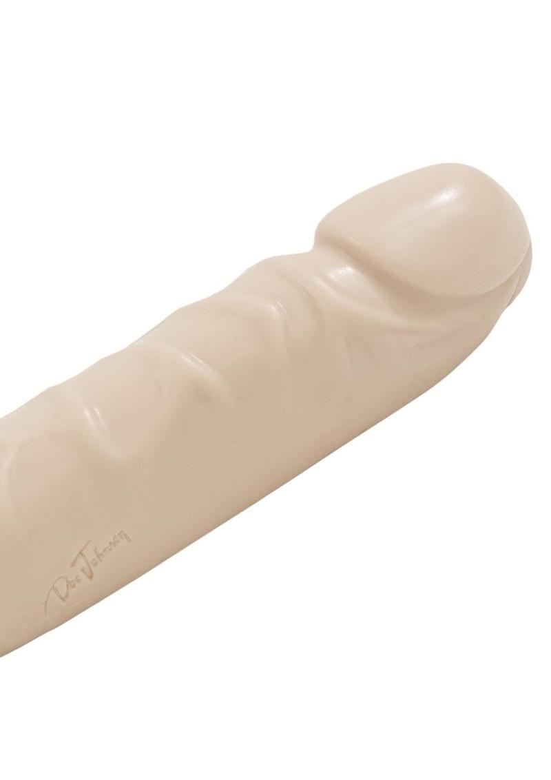 Jr. Veined Double Header Bender Dildo - Flesh/Vanilla - 12in