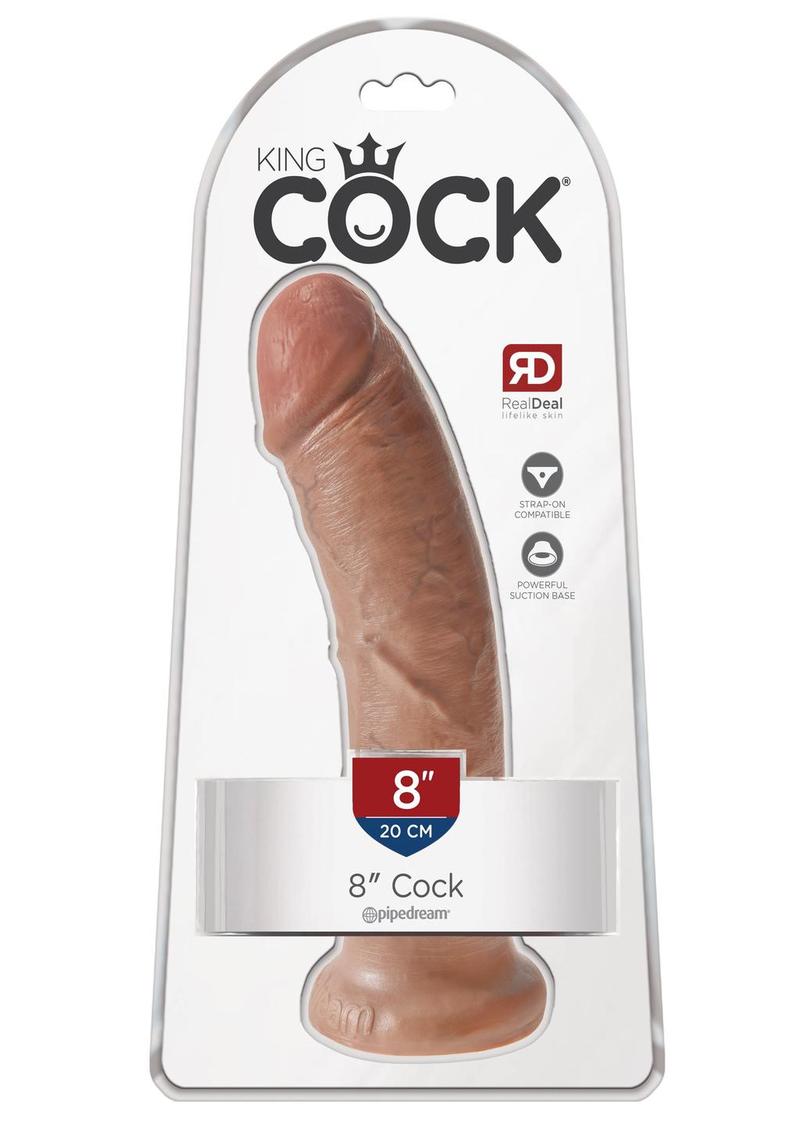 King Cock Dildo - Caramel - 8in