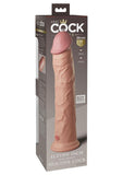 King Cock Elite Dual Density Silicone Dildo - Vanilla - 11in