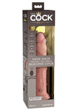 King Cock Elite Dual Density Vibrating Rechargeable Silicone Dildo with Remote Control Dildo