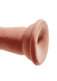 King Cock Plus Triple Density Dildo - Caramel - 7in