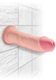 King Cock Plus Triple Density Dildo - Vanilla - 9in