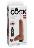 King Cock Squirting Dildo with Balls