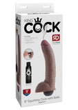 King Cock Squirting Dildo with Balls