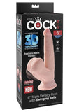 King Cock Triple Density Cock with Swinging Balls