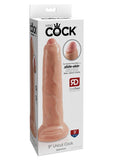 King Cock Uncut Dildo - Vanilla - 9in