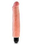 King Cock Vibrating Stiffy Dildo - Vanilla - 7in