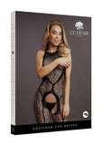 Le Desir Crotchless Leopard Bodystocking