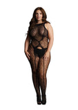 Le Desir Crotchless Leopard Bodystocking