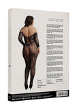 Le Desir Lace Sleeved Bodystocking - Black - Queen