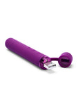 Le Wand Baton Rechargeable Silicone Vibrator - Cherry/Purple