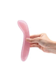 Le Wand Crystal G-Wand with Silicone Ring - Rose Quartz - Pink