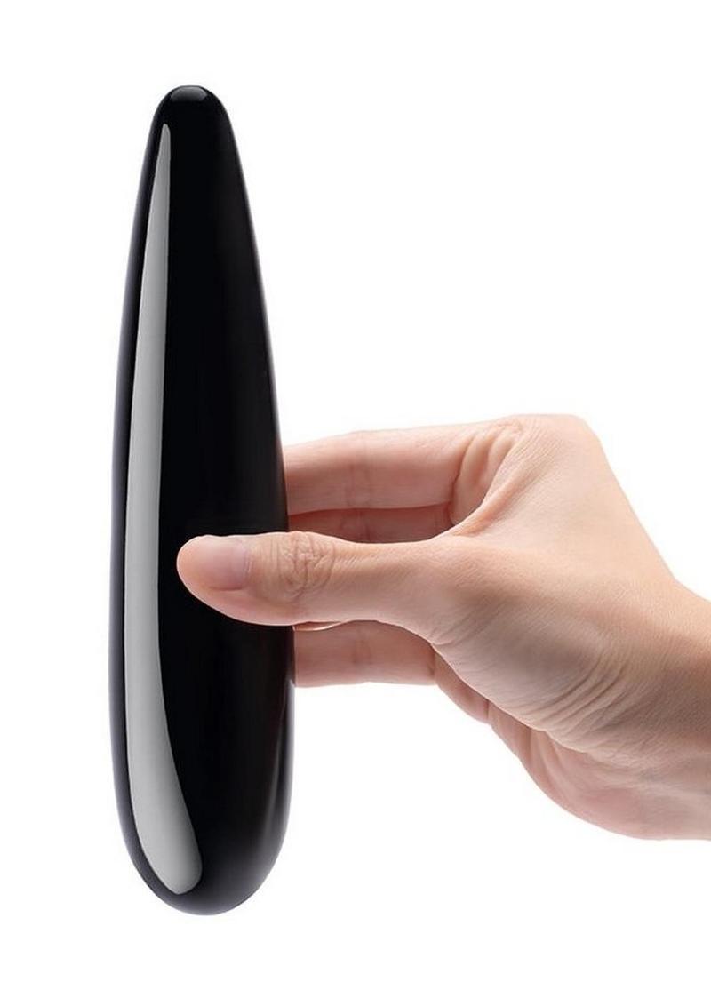 Le Wand Crystal Wand Probe with Silicone Ring - Black Obsidian - Black
