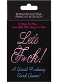 Let's F*ck! Sex Position Card Game