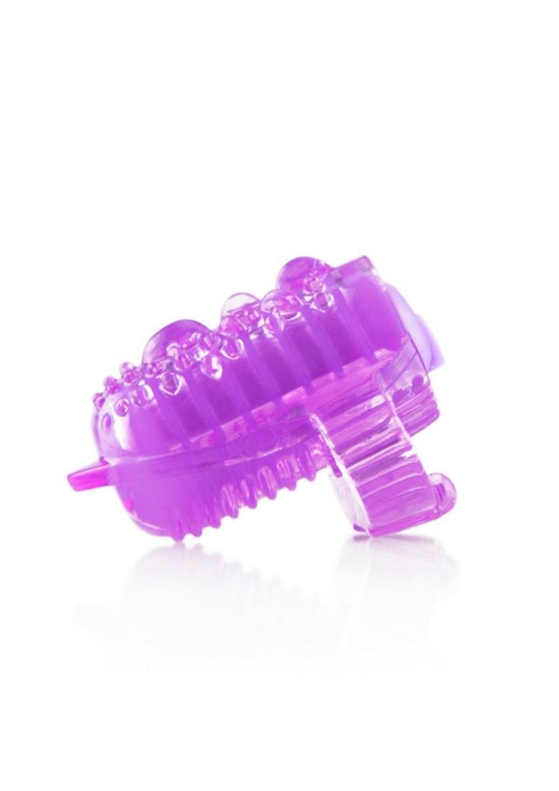 Ling O Vibrating Tongue Ring Silicone Waterproof - Purple