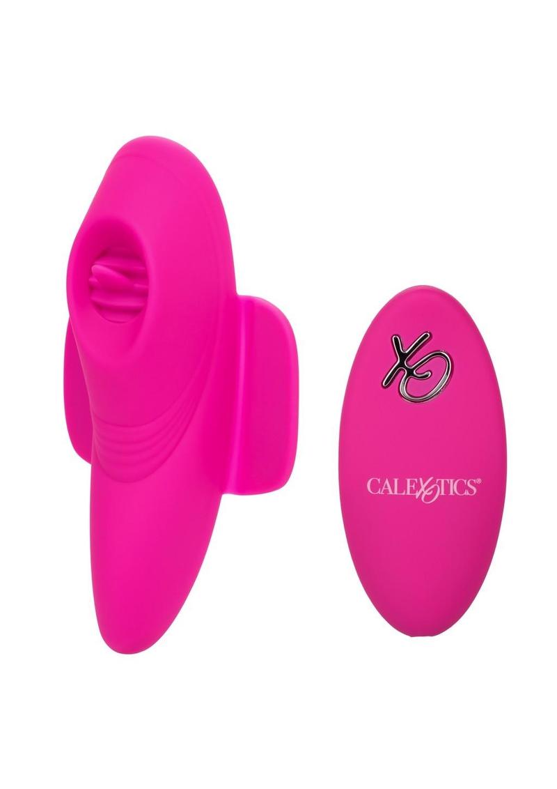 Lock-N-Play Remote Flicker Rechargeable Silicone Panty Teaser Panty Vibe - Pink