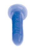 Lollicock Glow In The Dark Silicone Dildo - Blue/Glow In The Dark - 7in