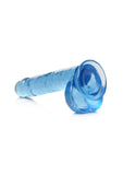 Lollicock Slim Stick Dildo with Balls - Berry Ice/Blue - 7in