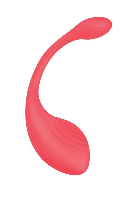 Love Distance Range App Controlled Silicone Rechargeable Love Egg - Coral/Orange