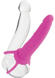 Love Rider Silicone Dual Penetrator Dildo Cock Ring