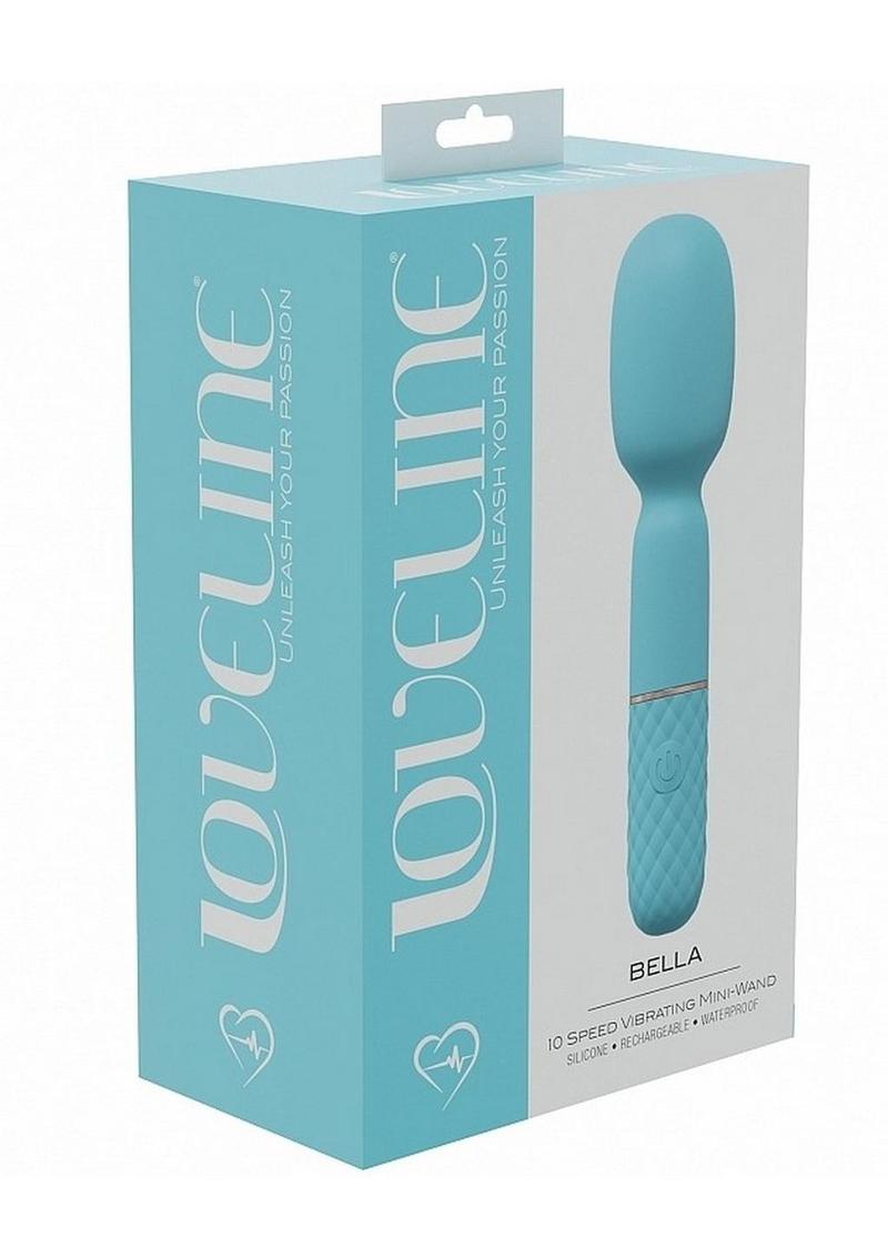 Loveline Bella Rechargeable Silicone Mini Wand - Blue