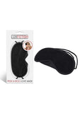 Lux Fetish Peek-A-Boo Love Mask - Black