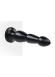 Lux Fetish Ribbed Butt Plug - Black - 9in