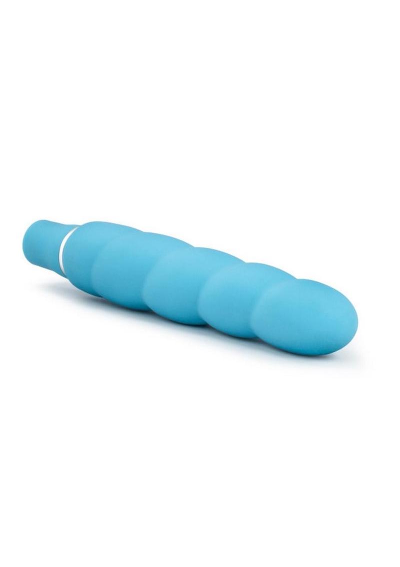 Luxe Anastasia Silicone Vibrator - Aqua/Blue