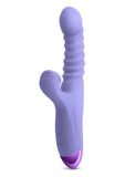 Luxe Nova Rechargeable Silicone Rabbit Vibrator - Purple