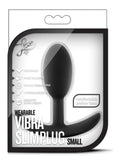 Luxe Wearable Vibra Slim Plug Silicone Butt Plug