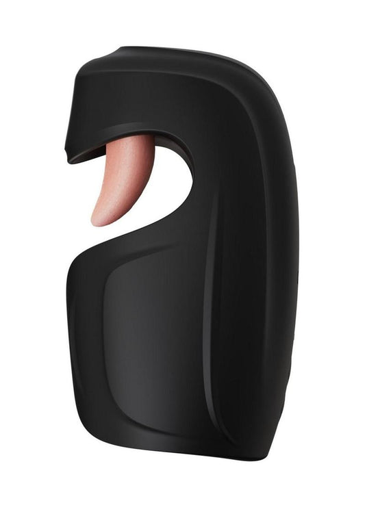 M For Men Lickety Split Rechargeable Vibrating Penis Head Stimulator - Black