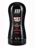 M For Men Soft and Wet Self Lubricating Masturbator Cup Ridge/Orb - Pussy - Flesh/Vanilla