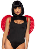 Marabou Trim Wings - Red - One Size