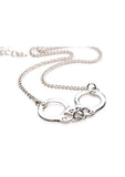 Master Series Cuff Her Handcuff Necklace - Metal/Silver