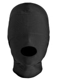 Master Series Disguise Open Mouth Hood with Padded Blindfold