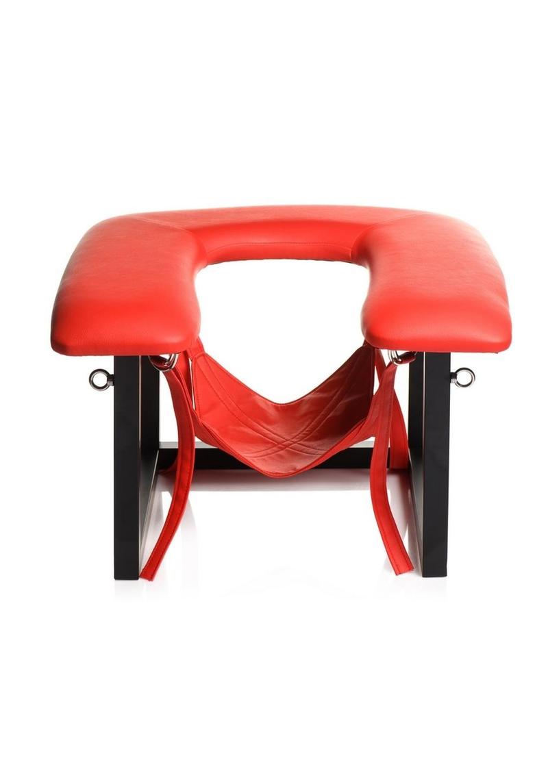 Master Series Face Rider Queening Chair - Black/Red