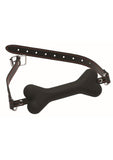 Master Series Hound Adjustable Dog Bone Gag - Black