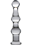 Master Series Mammoth 3 Bumps Glass 10.25in Dildo