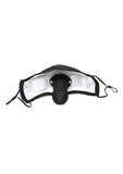 Master Series Mouth-Full Silicone Dildo Face Mask - Black