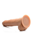 Master Series Power Pounder Realistic Thrusting Rechargeable Silicone Dildo - Caramel