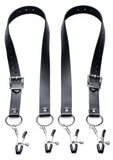 Master Series Spread Labia Spreader - Straps - Black - XLarge