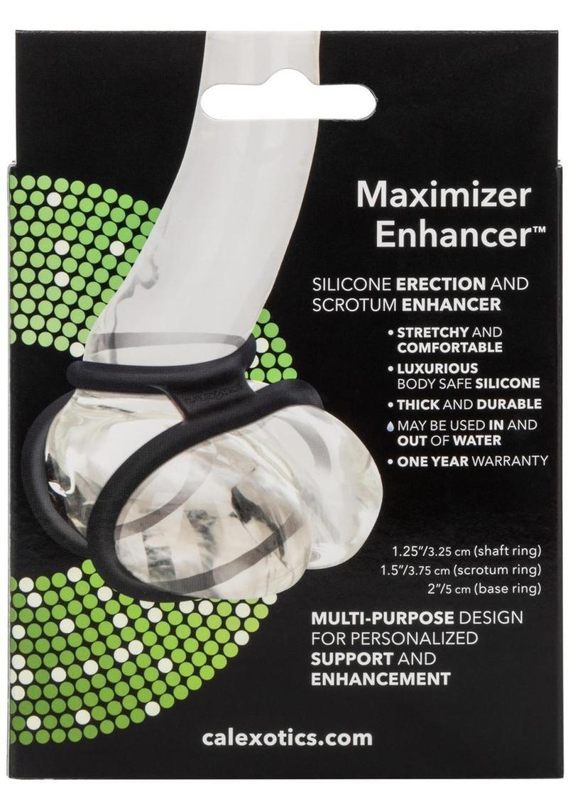 Maximizer Enhancer Silicone Cock Ring - Black