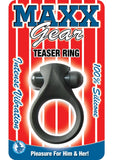Maxx Gear Teaser Ring Silicone Vibrating Cock Ring - Black