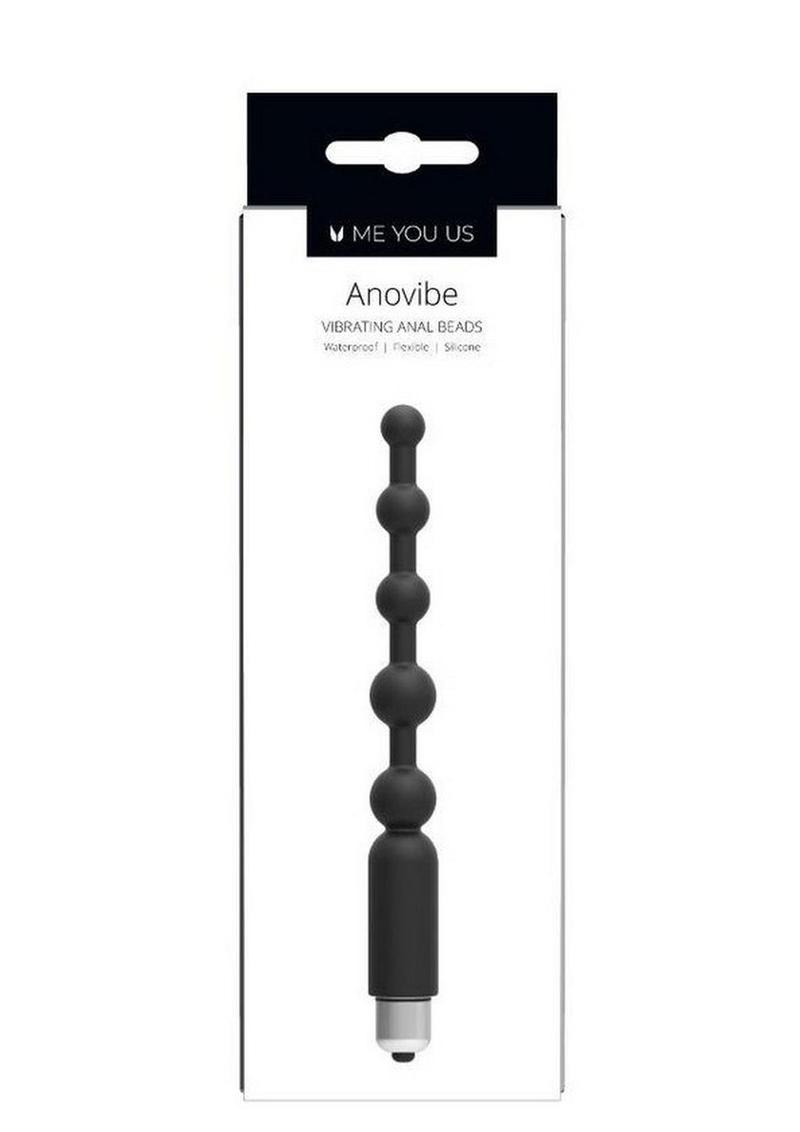 ME YOU US Anovibe Vibrating Anal Beads - Black