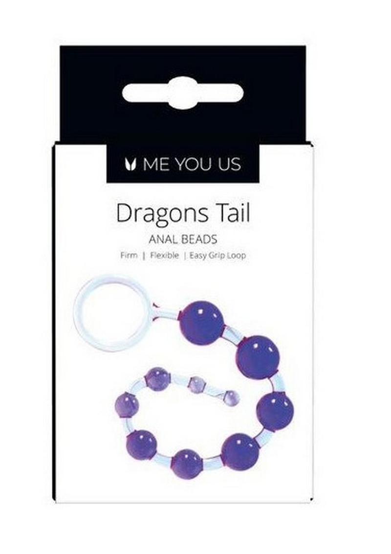 ME YOU US Dragons Tail Anal Beads - Purple/Violet