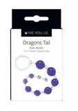 ME YOU US Dragons Tail Anal Beads - Purple/Violet