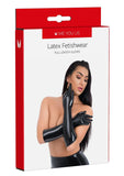 ME YOU US Latex Full Length Gloves - Black - Medium