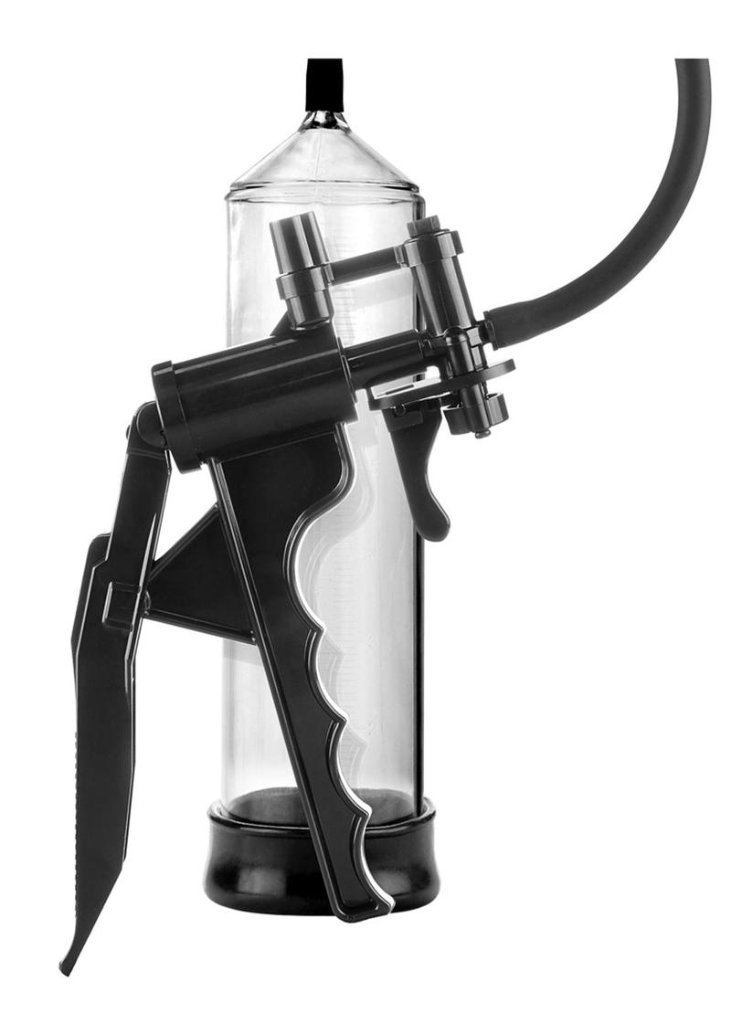 ME YOU US Trigger Pump Penis Pump - Black/Clear